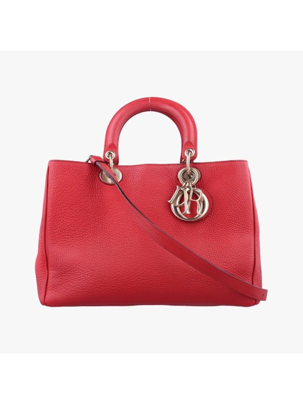 Dior Diorissimo Red Leather